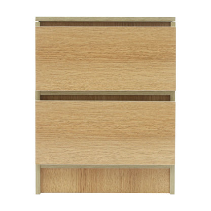 Table de chevet bois massif avec petite commode à 2 tiroirs - 14:173Warm White;200007763:201336101