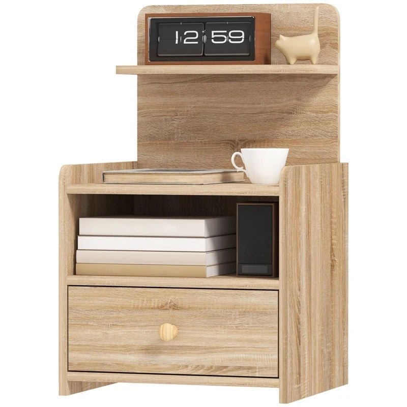 Table de chevet bois naturel clair 40 x 35 x 66 cm - vente privée 200007763:201336101