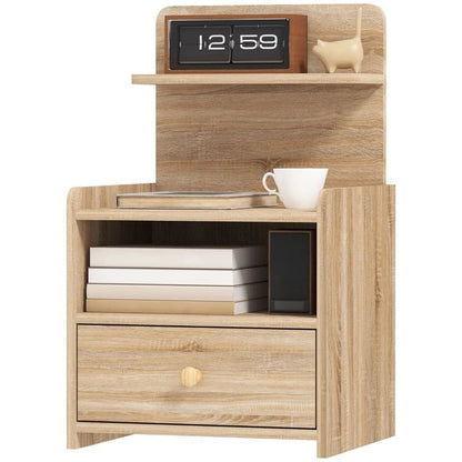 Table de chevet bois naturel clair 40 x 35 x 66 cm - vente privée 200007763:201336101