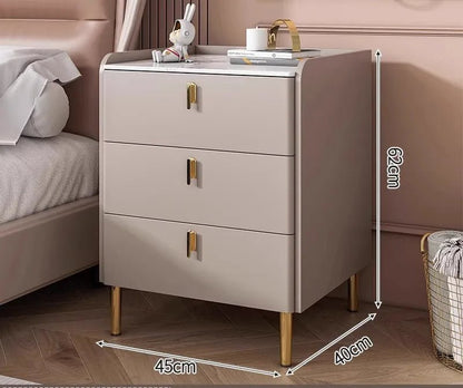Table de chevet cube haut de gamme avec tiroir de luxe - vente privée 14:1254Three draws E