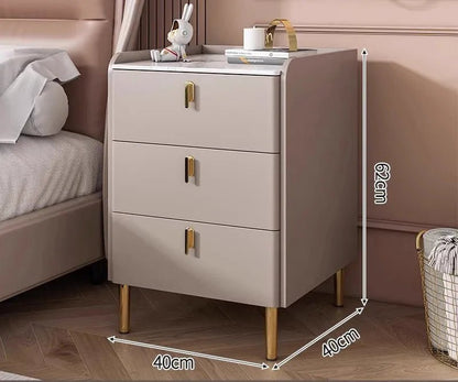 Table de chevet cube haut de gamme avec tiroir de luxe - vente privée 14:200002984Three draws B