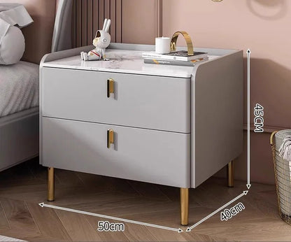 Table de chevet cube haut de gamme avec tiroir de luxe - vente privée 14:496Double draw G