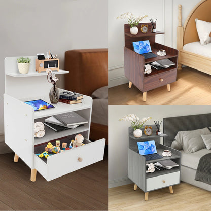 Table de chevet d'appoint de qualité - vente privée 14:29Walnut Color;200007763:201336342