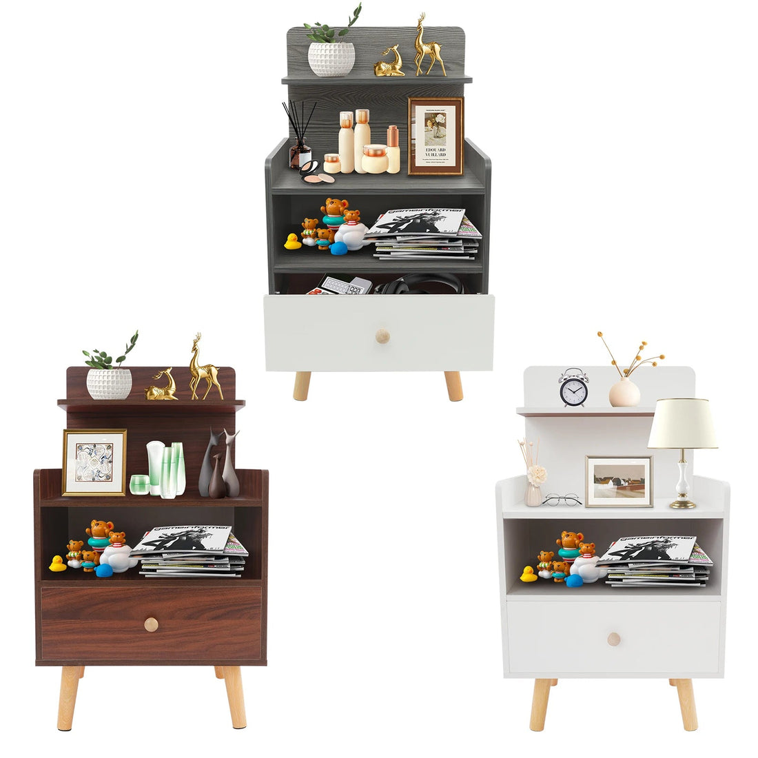 Table de chevet d'appoint de qualité - vente privée 14:29Walnut Color;200007763:201336342