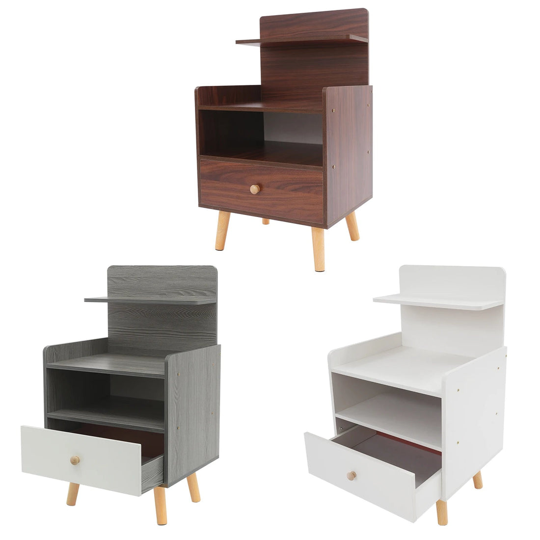 Table de chevet d'appoint de qualité - vente privée 14:29Walnut Color;200007763:201336342