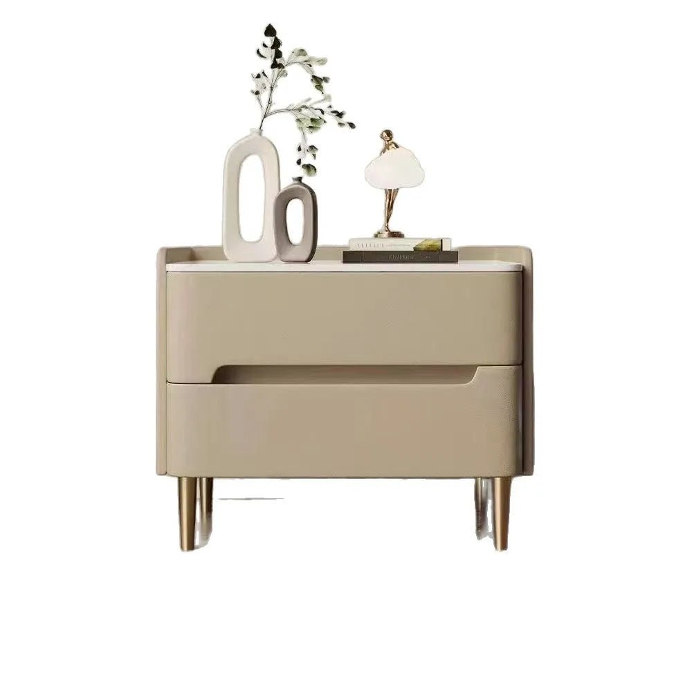 Table de chevet de luxe en similicuir - vente privée 14:29Style A 50x40x48cm