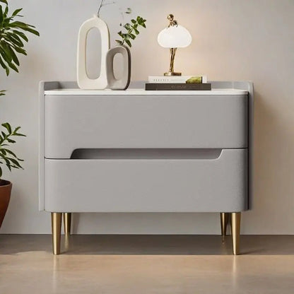 Table de chevet de luxe en similicuir - vente privée 14:29Style A 50x40x48cm