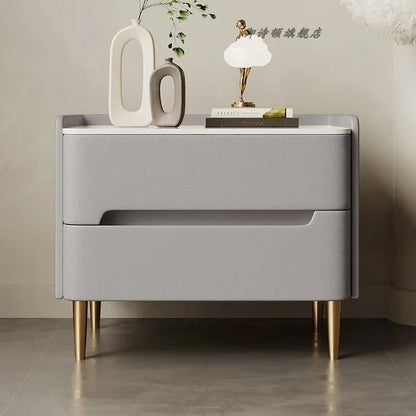 Table de chevet de luxe en similicuir - vente privée 14:496Style C 50x40x48cm