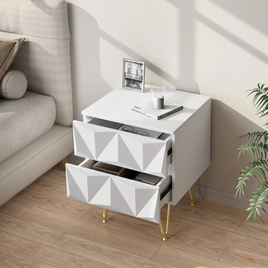 Table de chevet dimension 40x53x40cm décorative moderne - vente privée 200007763:201336101