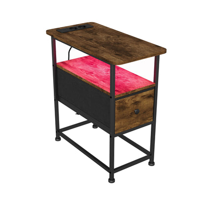 Table de chevet en métal Urban luxe avec LED - vente privée 14:365458;200007763:201336101