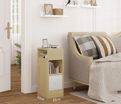 Table de chevet étroite 2 pcs pour chambre moderne - vente privée 14:200006155;200007763:201336101