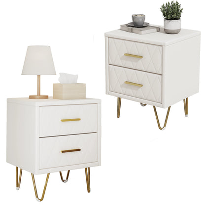 Table de chevet hauteur moyen 2 ensembles de luxe - vente privée 14:29Beige;200007763:201336101