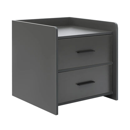 Table de chevet idéale pour chambre à deux tiroirs - vente privée 14:691Gray;200007763:203287806