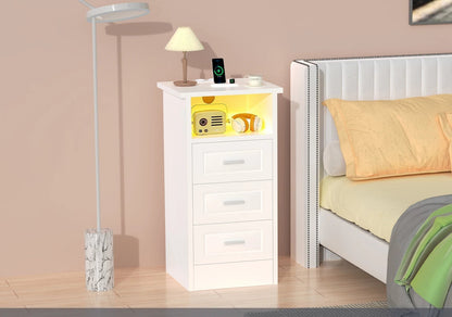 Table de chevet intelligente avec station de recharge USB - vente privée 14:29;200007763:201336101