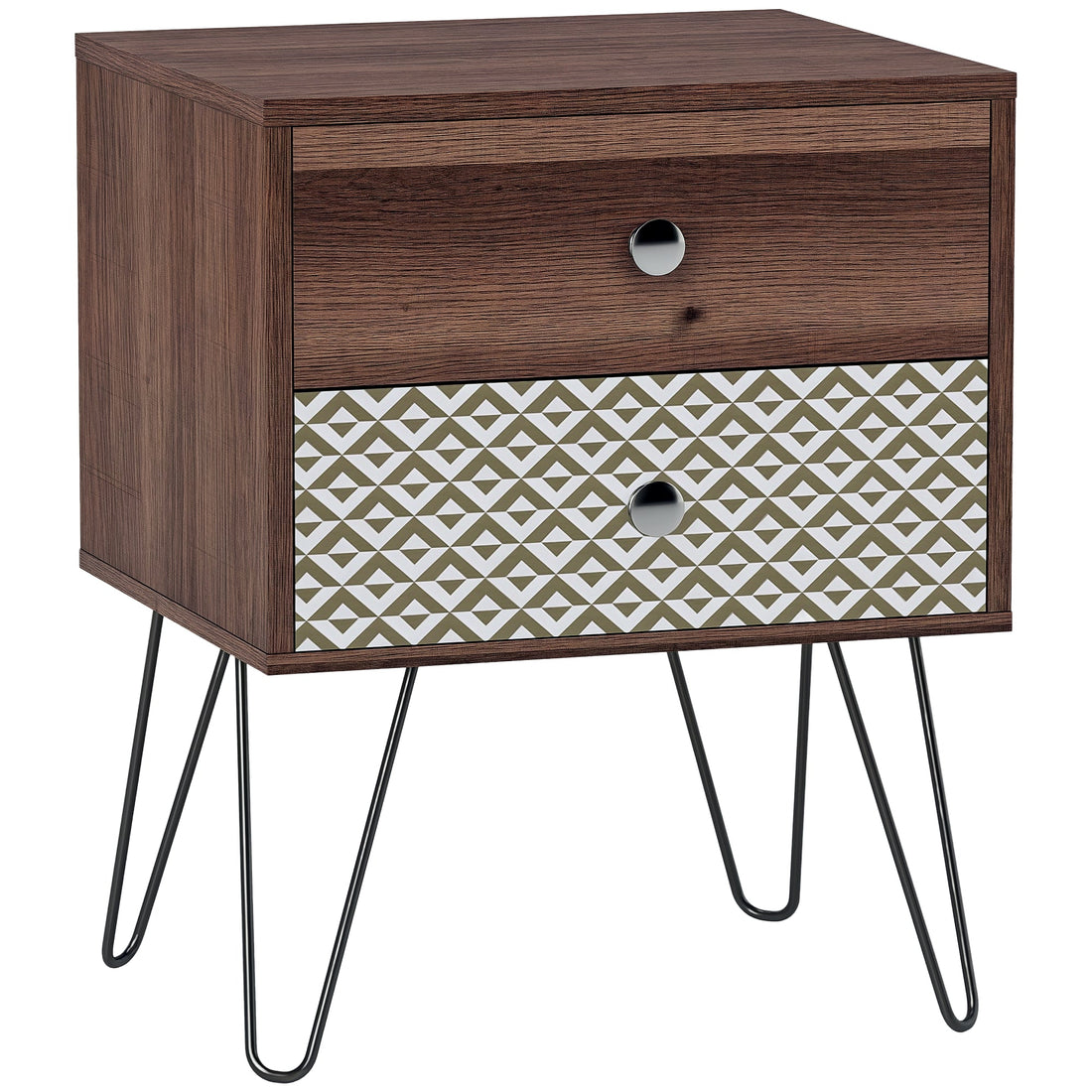 Table de chevet marron bohémien 45X39X55.5 cm - vente privée 14:-1;200007763:201336104;5:-1