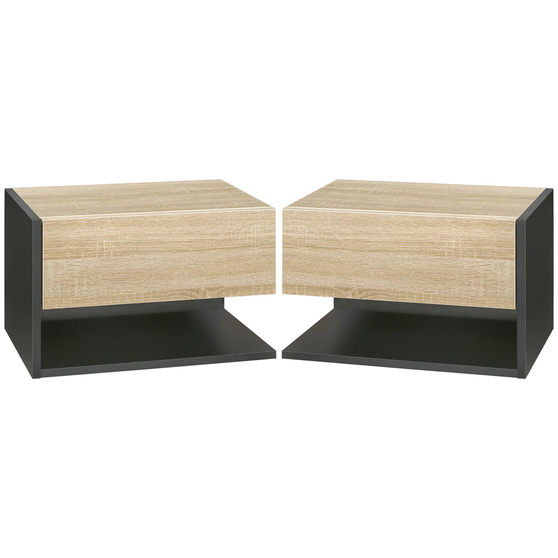 Table de chevet murale 2 ensembles 46x30x30 cm - vente privée 14:-1;200007763:201336104;5:-1