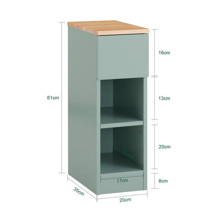 Table de chevet naturel étroite en bois - vente privée 14:175;200007763:201336101