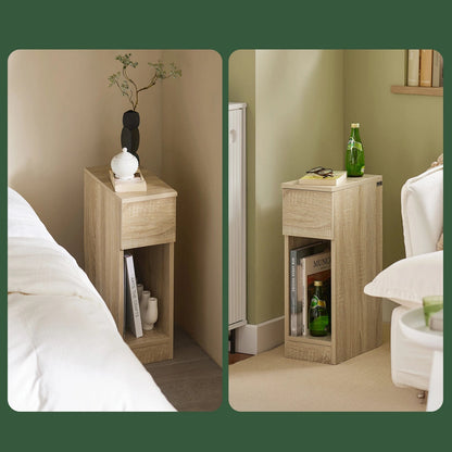 Table de chevet naturel étroite en bois - vente privée 14:175;200007763:201336101