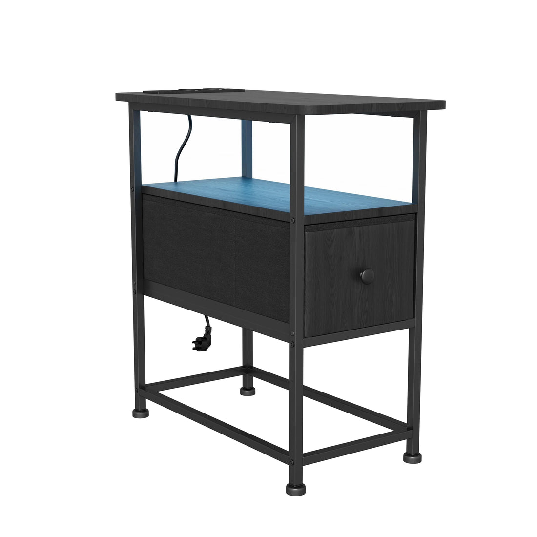 Table de chevet noir moderne design LED - vente privée 14:193;200007763:201336101