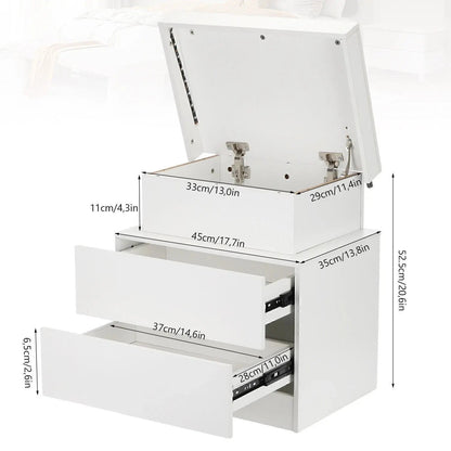 Table de chevet originale avec 2 tiroirs - vente privée 14:29;200007763:201336101
