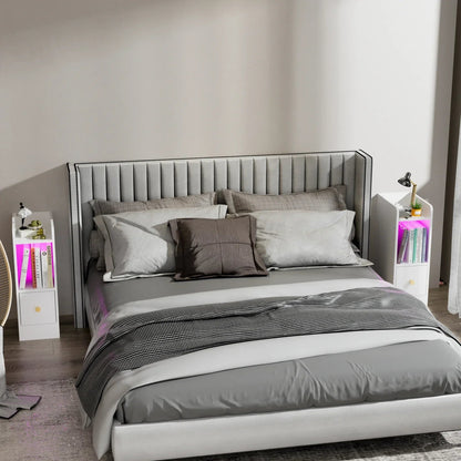 Table de chevet originale pas cher étroite avec LED - vente privée 14:193;200007763:201336101