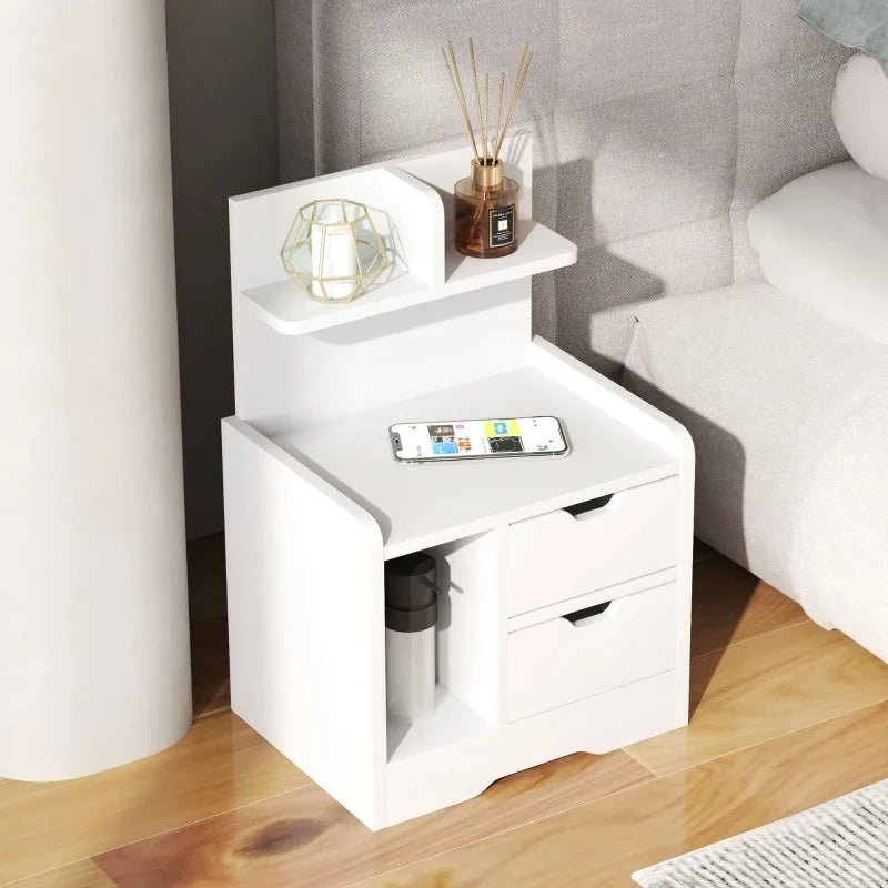 Table de chevet pas cher blanc armoire minimaliste 40 x 30 x 60 cm - vente privée 200007763:201336342