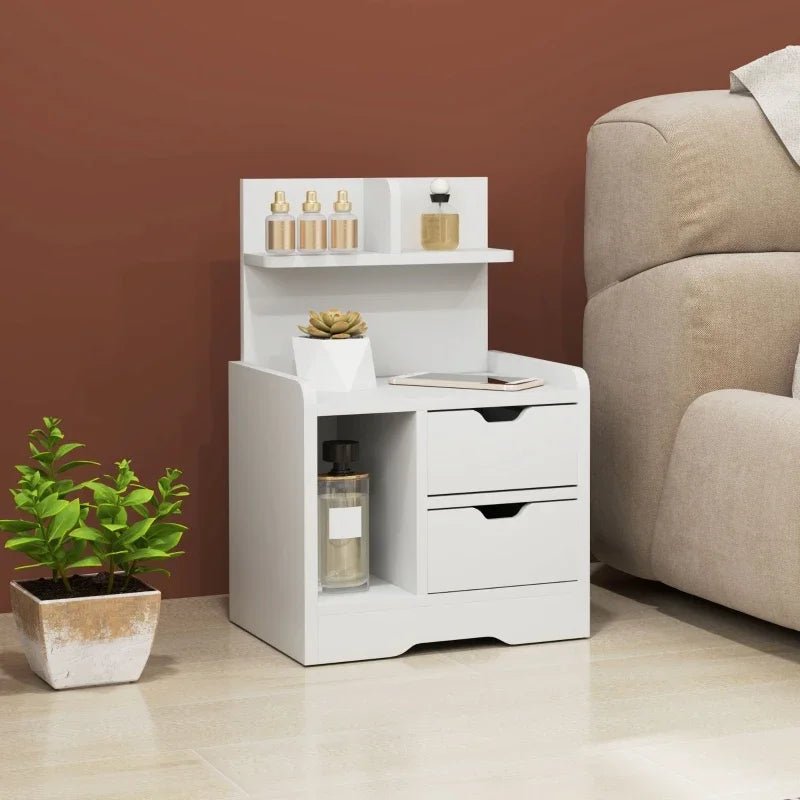 Table de chevet pas cher blanc armoire minimaliste 40 x 30 x 60 cm - vente privée 200007763:201336342