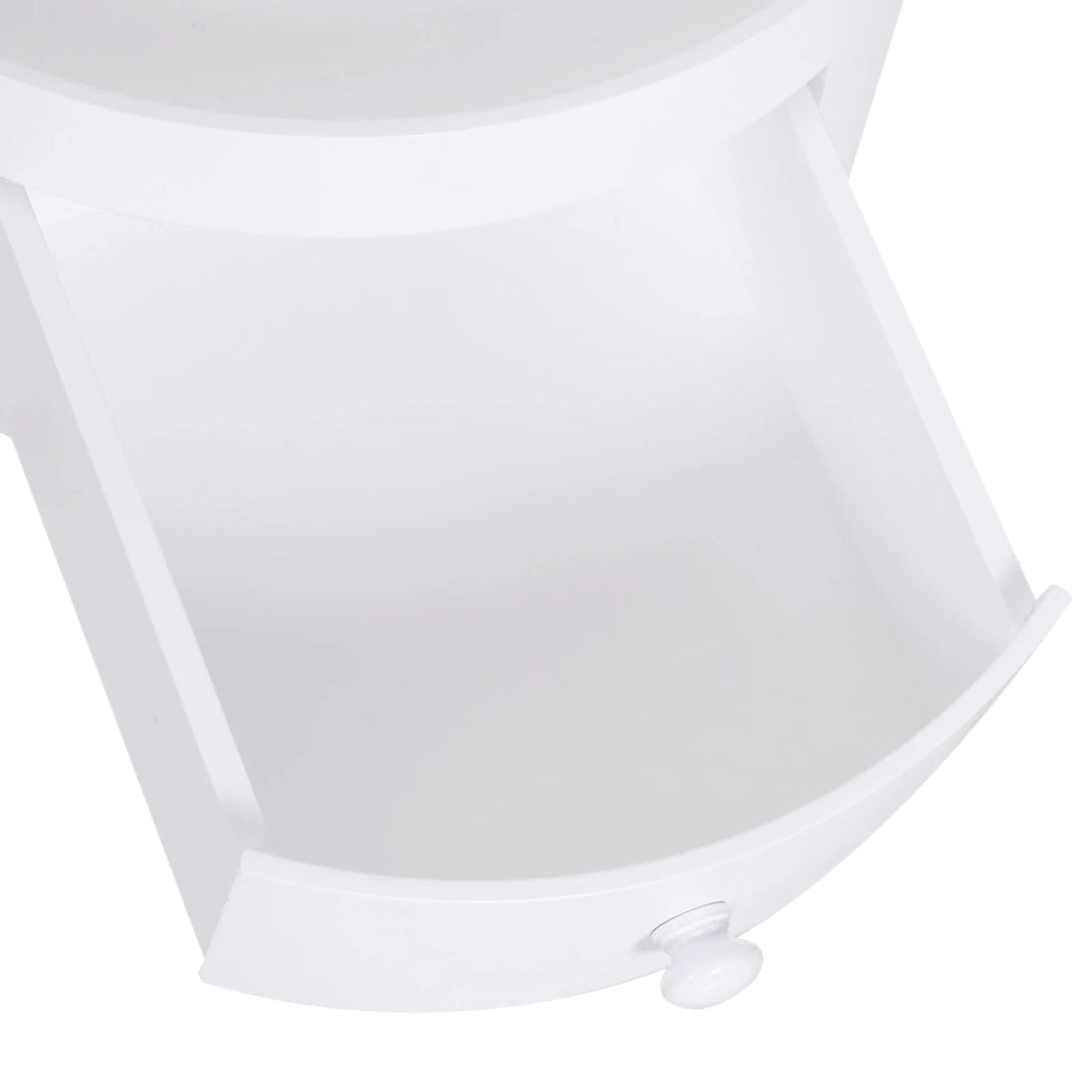 Table de chevet ronde étroite 38X45Cm Blanc - vente privée 200007763:201336104