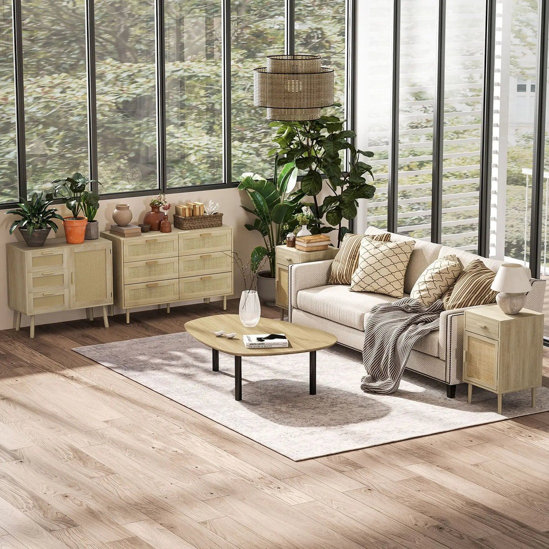 Table de chevet rotin 2 ensembles de luxe - vente privée 14:365458;200007763:201336104