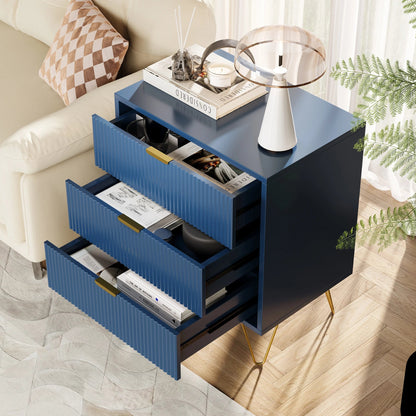 Table de chevet sans tiroir bleu - vente privée 14:200004870Style A;200007763:201336101