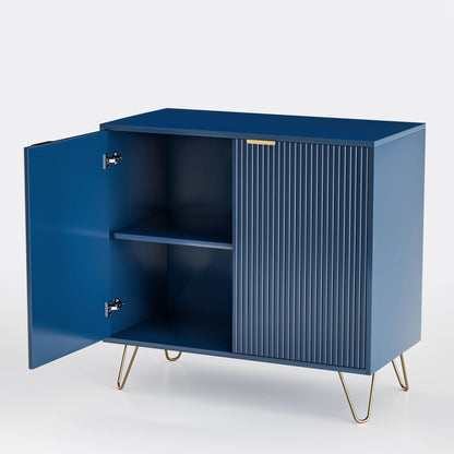 Table de chevet sans tiroir bleu - vente privée 14:200004870Style A;200007763:201336101
