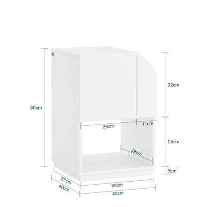 Table de chevet scandinave blanche - vente privée 14:29;200007763:201336101