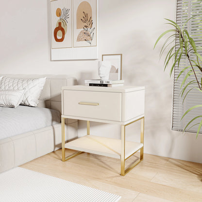 Table de chevet scandinave lot de 2 tables basse de nuit - vente privée 14:29Style A-Beige-PU;200007763:201336101