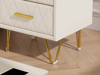 Table de chevet scandinave lot de 2 tables basse de nuit - vente privée 14:29Style A-Beige-PU;200007763:201336101