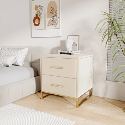 Table de chevet scandinave lot de 2 tables basse de nuit - vente privée 14:29Style A-Beige-PU;200007763:201336101
