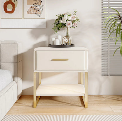 Table de chevet scandinave lot de 2 tables basse de nuit - vente privée 14:29Style A-Beige-PU;200007763:201336101