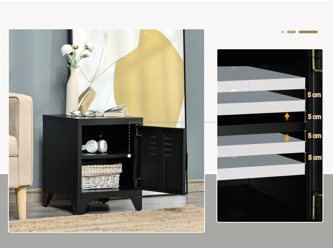Table de chevet simple noir - vente privée 14:193Black;200007763:201336101