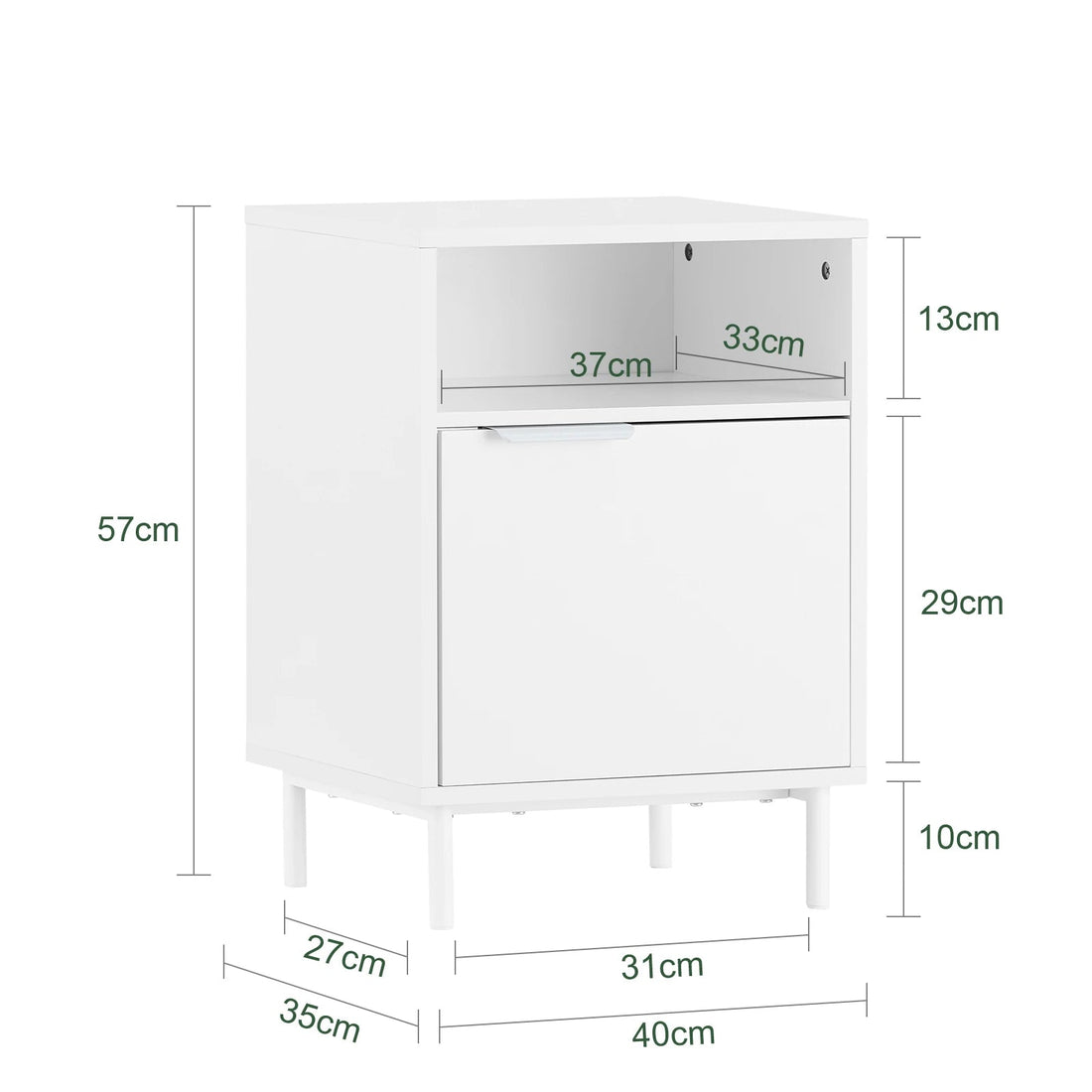 Table de chevet solide avec 1 porte - vente privée 14:29;200007763:201336101