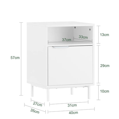 Table de chevet solide avec 1 porte - vente privée 14:29;200007763:201336101