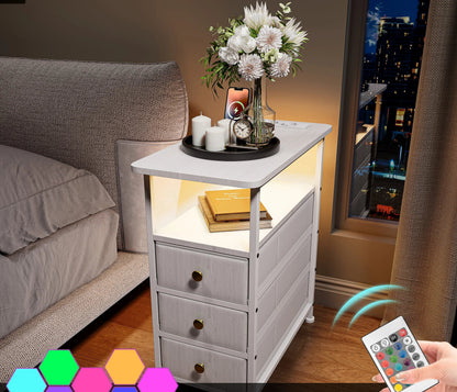 Table de chevet structure métallique - vente privée 14:29Fabric Drawers;200007763:201336101
