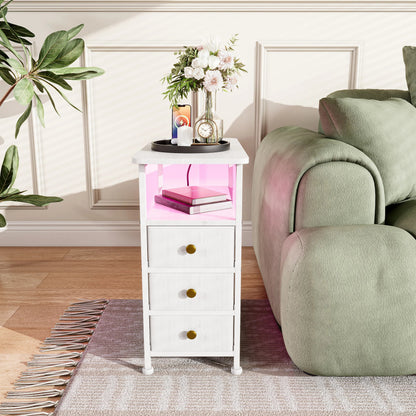 Table de chevet structure métallique - vente privée 14:29Fabric Drawers;200007763:201336101