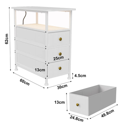 Table de chevet structure métallique - vente privée 14:29Fabric Drawers;200007763:201336101