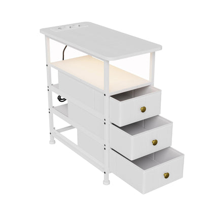 Table de chevet structure métallique - vente privée 14:29Fabric Drawers;200007763:201336101