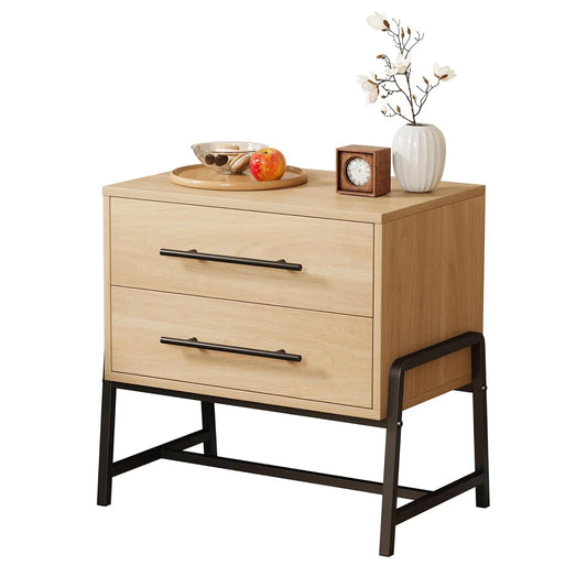 Table de chevet style campagnard 2 tiroirs - vente privée 14:10Wood;200007763:203372089