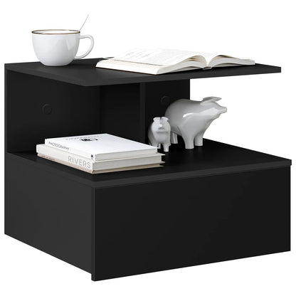Table de chevet suspendue en bois 2 ensembles - vente privée 14:29;200007763:201336101