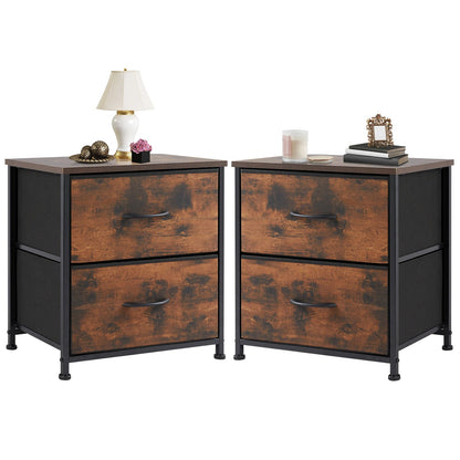 Table de chevet tiroir de style vintage - vente privée 14:2025308082 PACK Brown;200007763:201336101