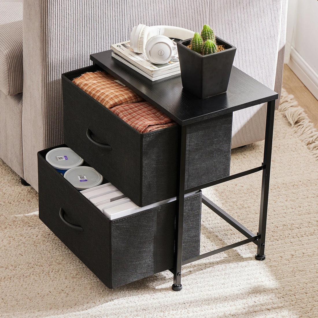 Table de chevet tiroir de style vintage - vente privée 14:3654581PACK Brown;200007763:201336101