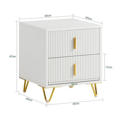 Table de chevet vintage moderne avec 2 tiroirs à 1pièce - vente privée 14:193;200007763:201336101