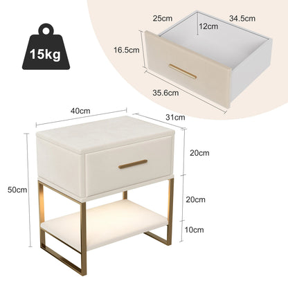 Table de nuit ado blanche 1 pièce - vente privée 14:100013775;200007763:201336101