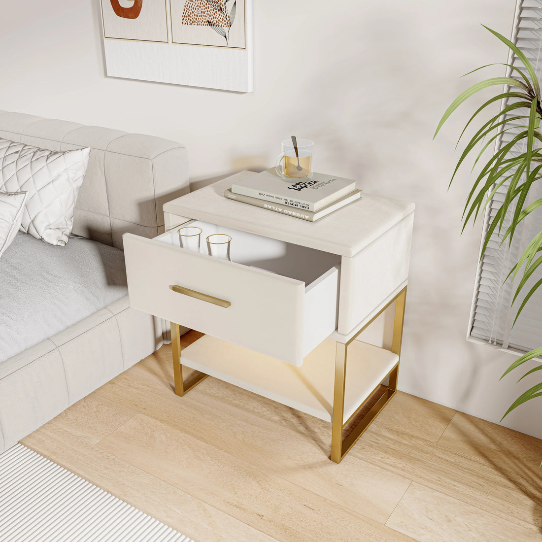 Table de nuit ado blanche 1 pièce - vente privée 14:100013775;200007763:201336101